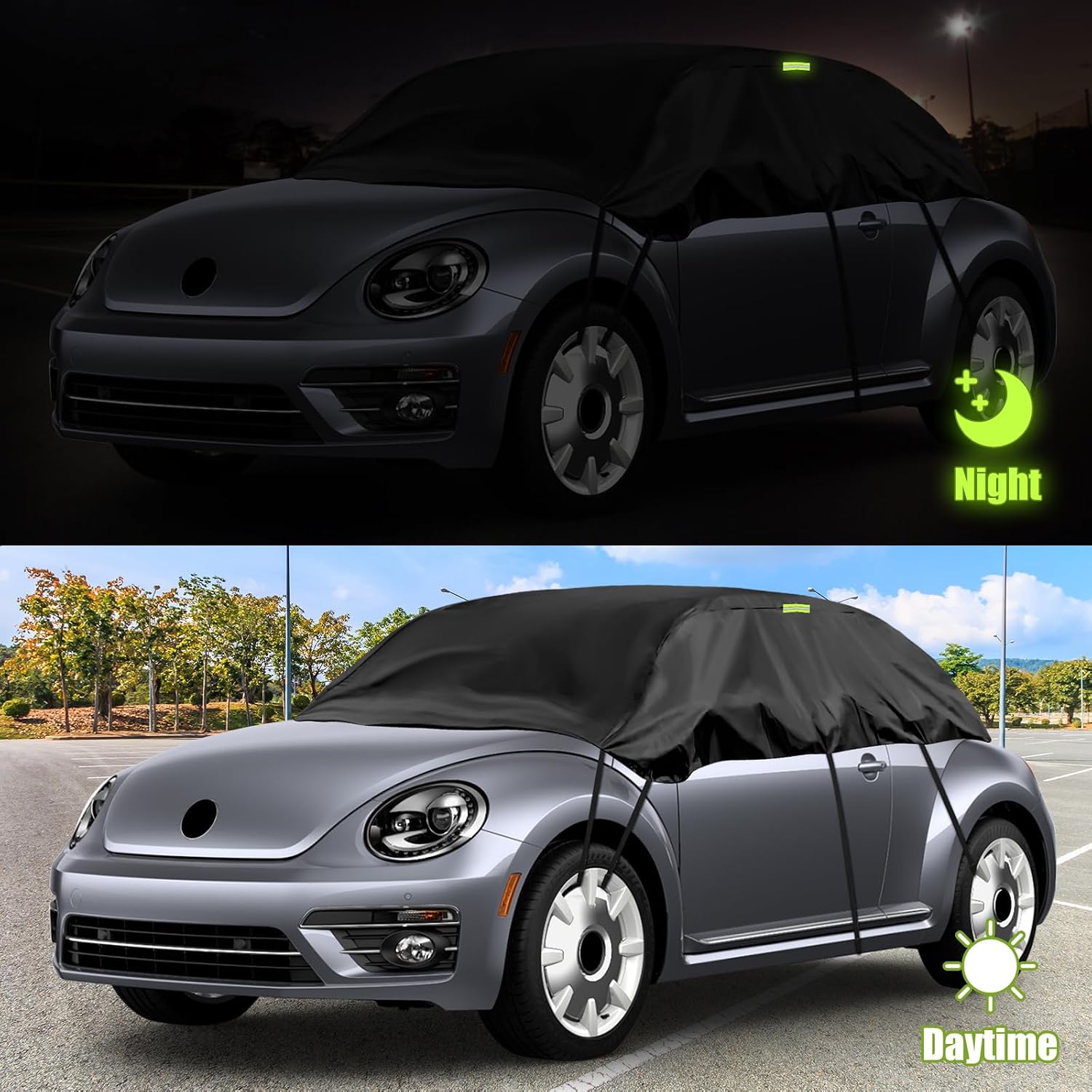 Funda Protectora Para Coche Motor Trend, Universal Para VW Beetle, Resistente A La Intemperie, Poliéster