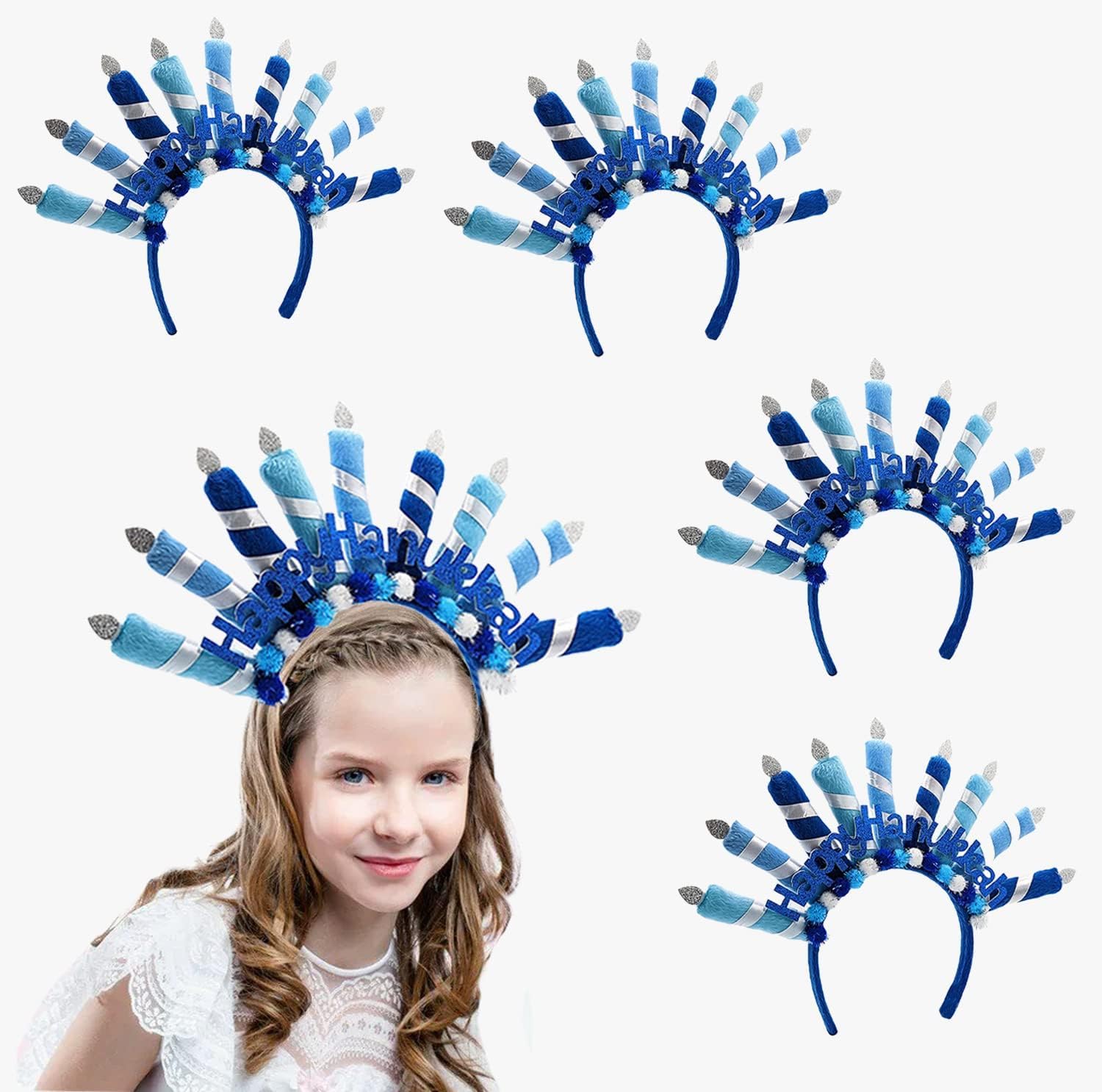 Menorah Headband for Hanukkah party