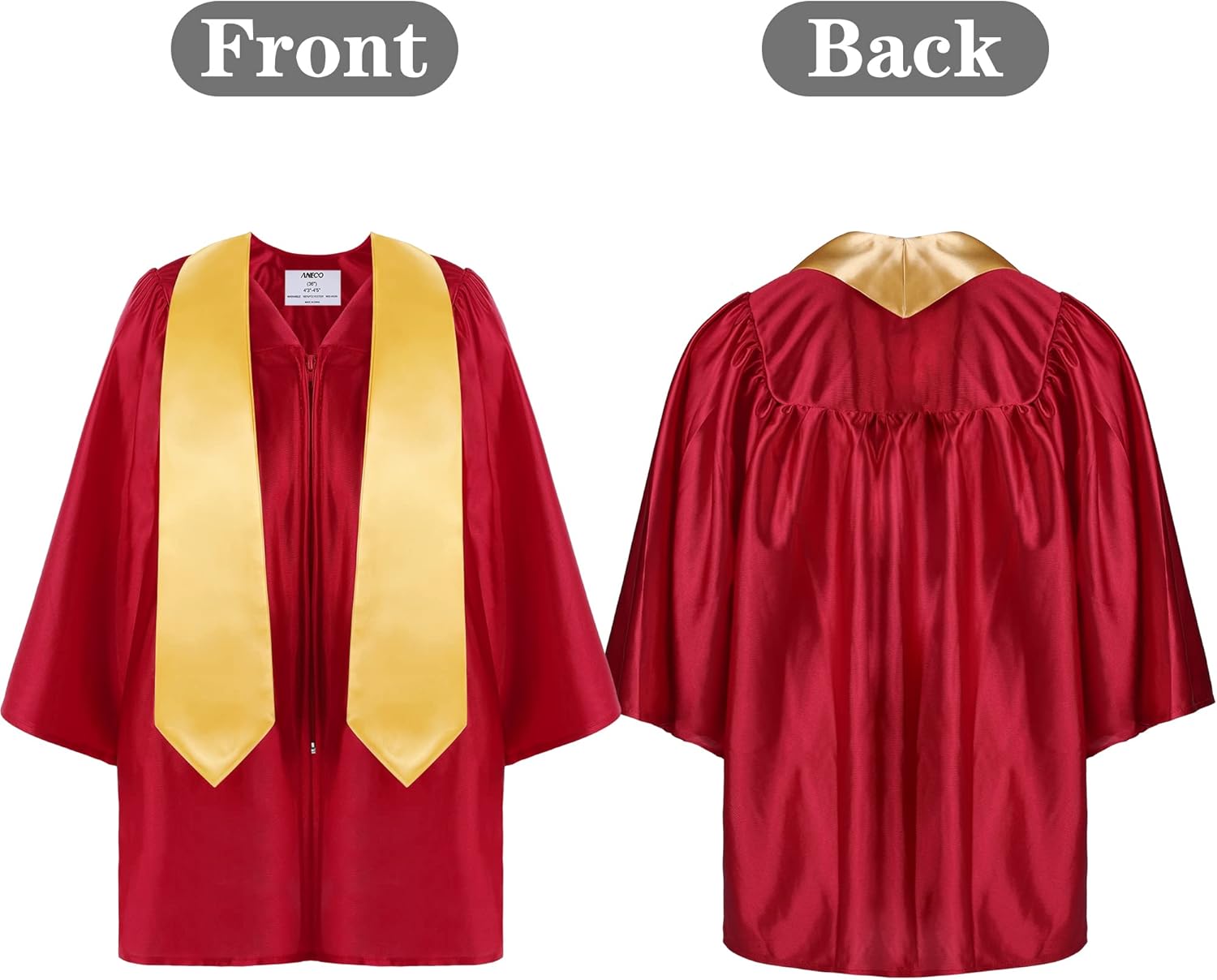 Miniatura 3 de Aneco Juego de gorro de graduación para jardín de infantes preescolar con borla 2023 y banda de graduación para tamaño infantil