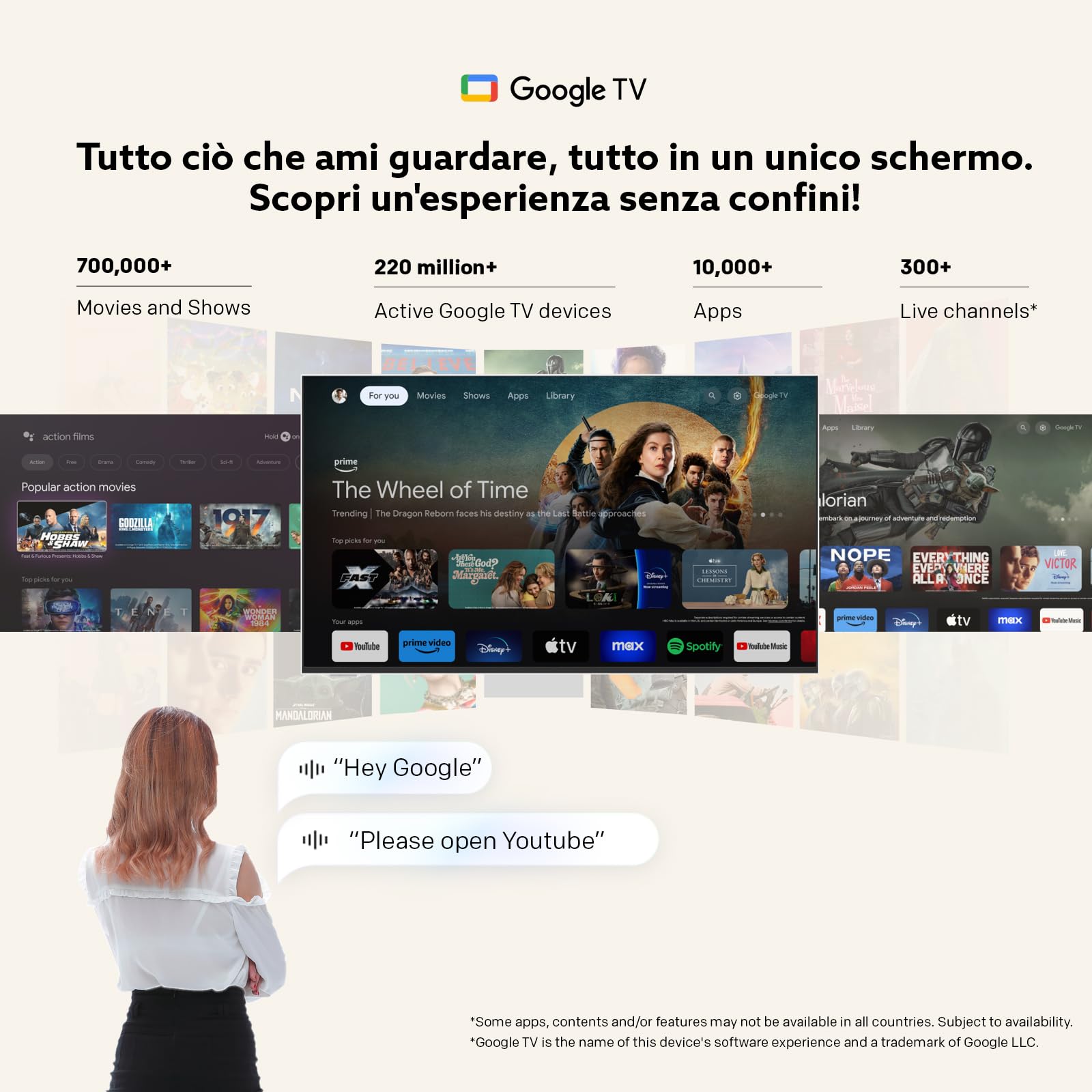 Metz Smart TV, MQE7600Z, 43", QLED, 4K, UHD, HDR 10+, Google TV, Matte Screen, Eye Care, Flicker-Free, Auto Ambient Light Sensor, HDMI, USB, Grigio