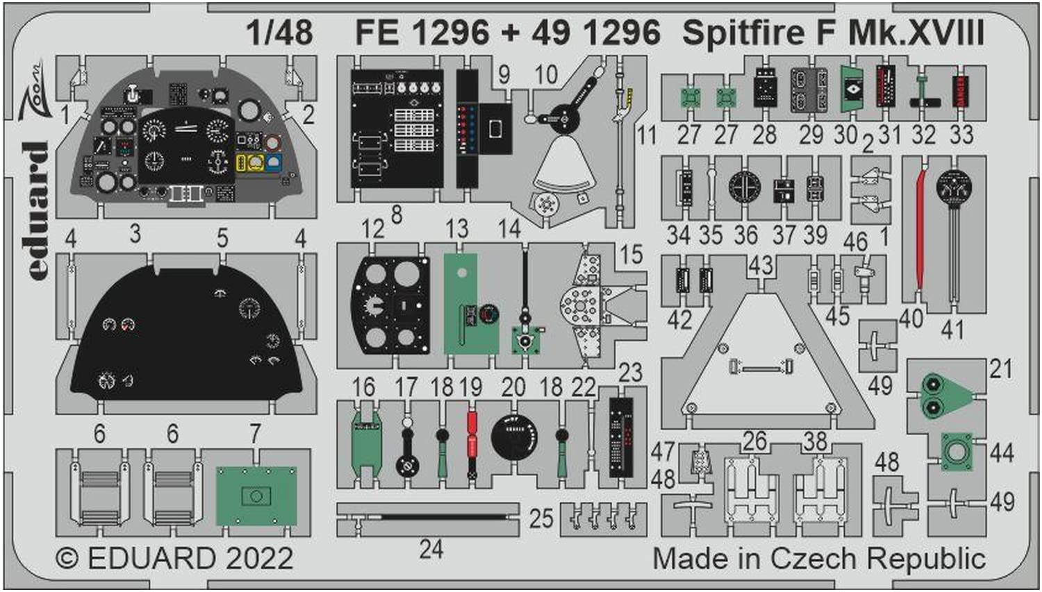 Eduard 1/48 Spitfire F MK.XVIII (for Airfix)