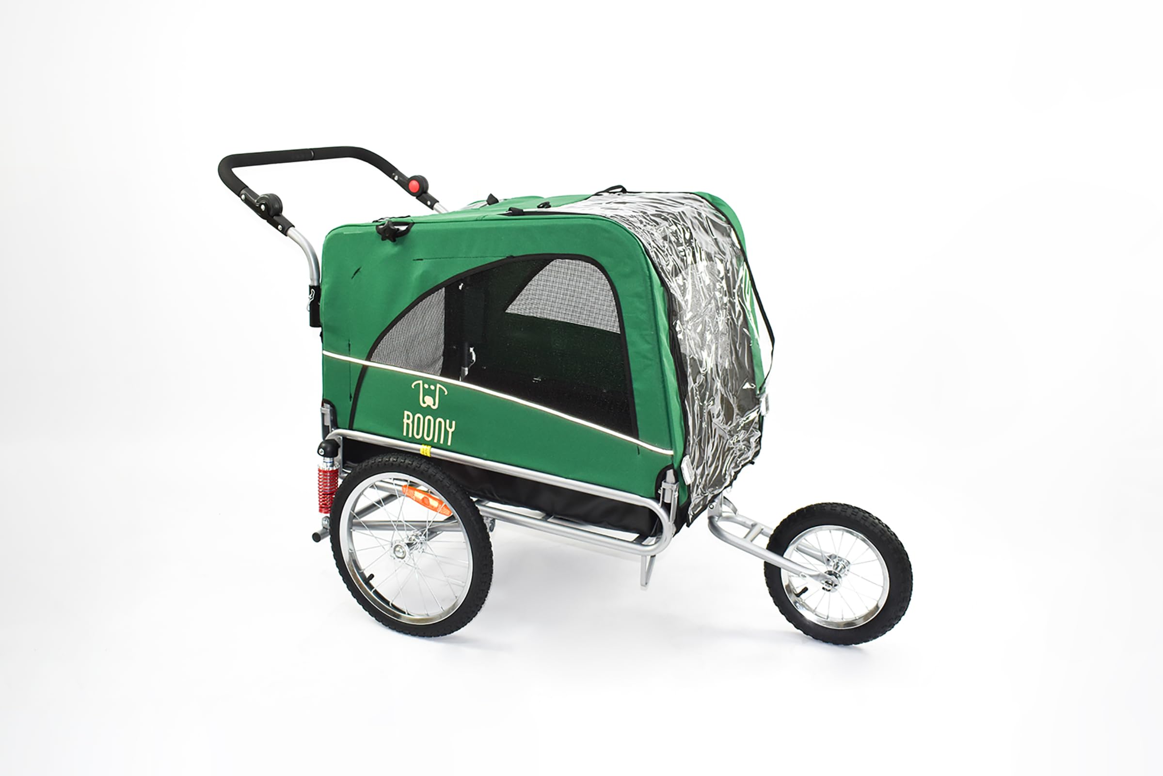 Remorque à vélo 2en1 pour Chien XL avec Suspension