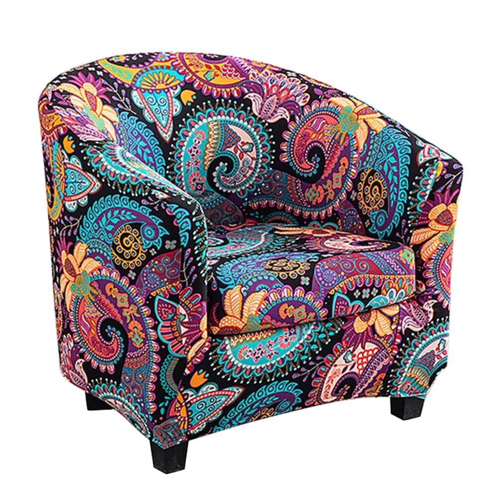 Housse de canapé 1 place Chesterfield extensible 2 pièces