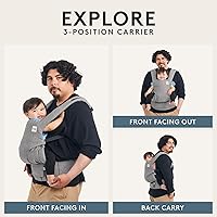 Vista 2 de Baby Tula Explore Carriers - Breathable Baby Carrier Newborn to Toddler - Adjustable Toddler Carrier - Multiple Ergonomic Positions Front and Back