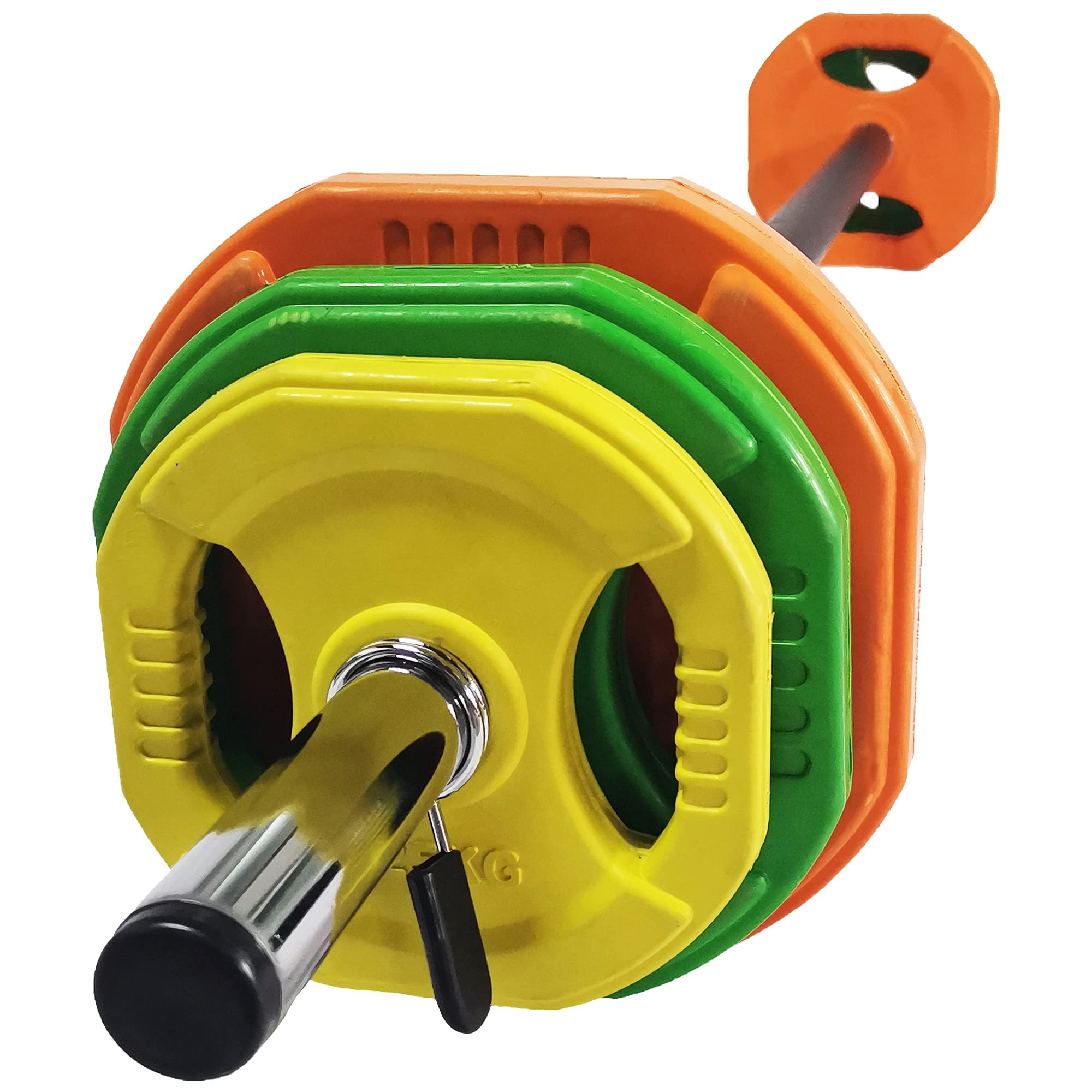 Rip X 20kg Rubber Coated Studio Pump Set Barbell Weights