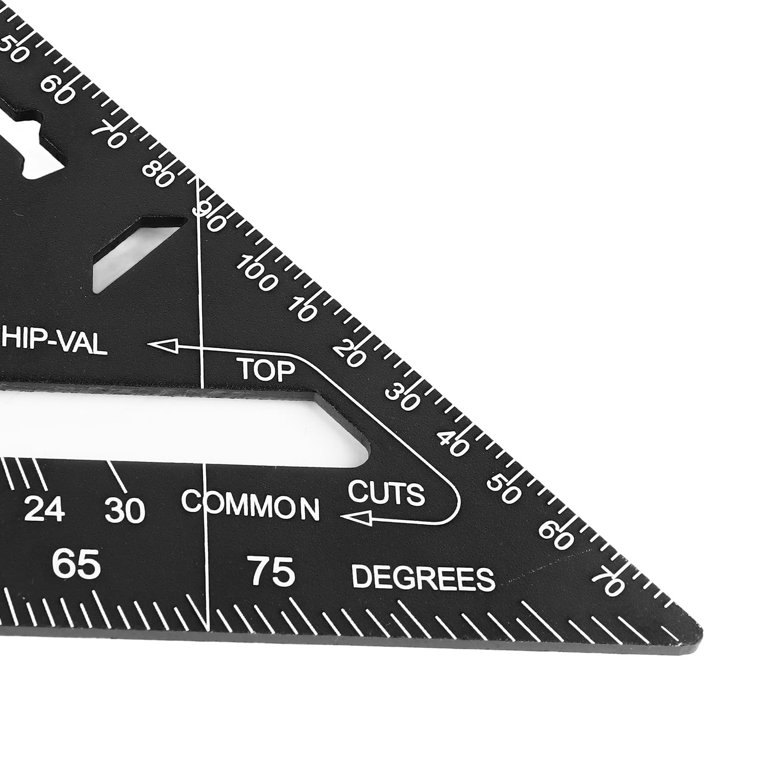 MRKU Regla Triangular de 7 Pulgadas, escuadra de Carpintero de Aluminio, 90 Grados y 45 Grados, Herramienta de medición portátil para carpintería y Bricolaje.