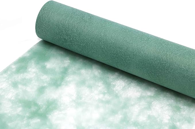 Gohytal Vlies Tischläufer 25m - Eukalyptus Grün Für Feste & Feiern