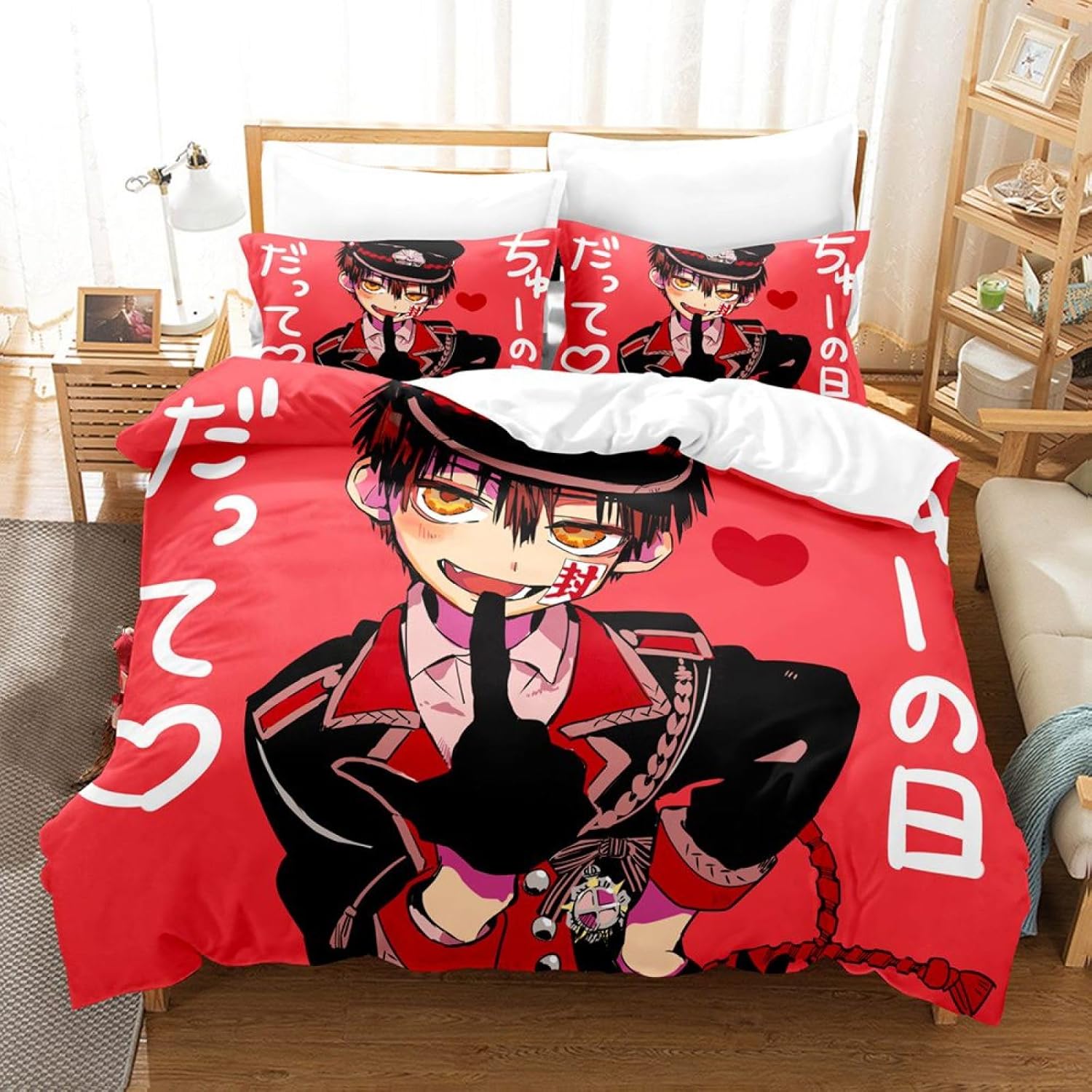 YHDCL Bedding Duvet Cover Anime ToiletBound Hanakokun