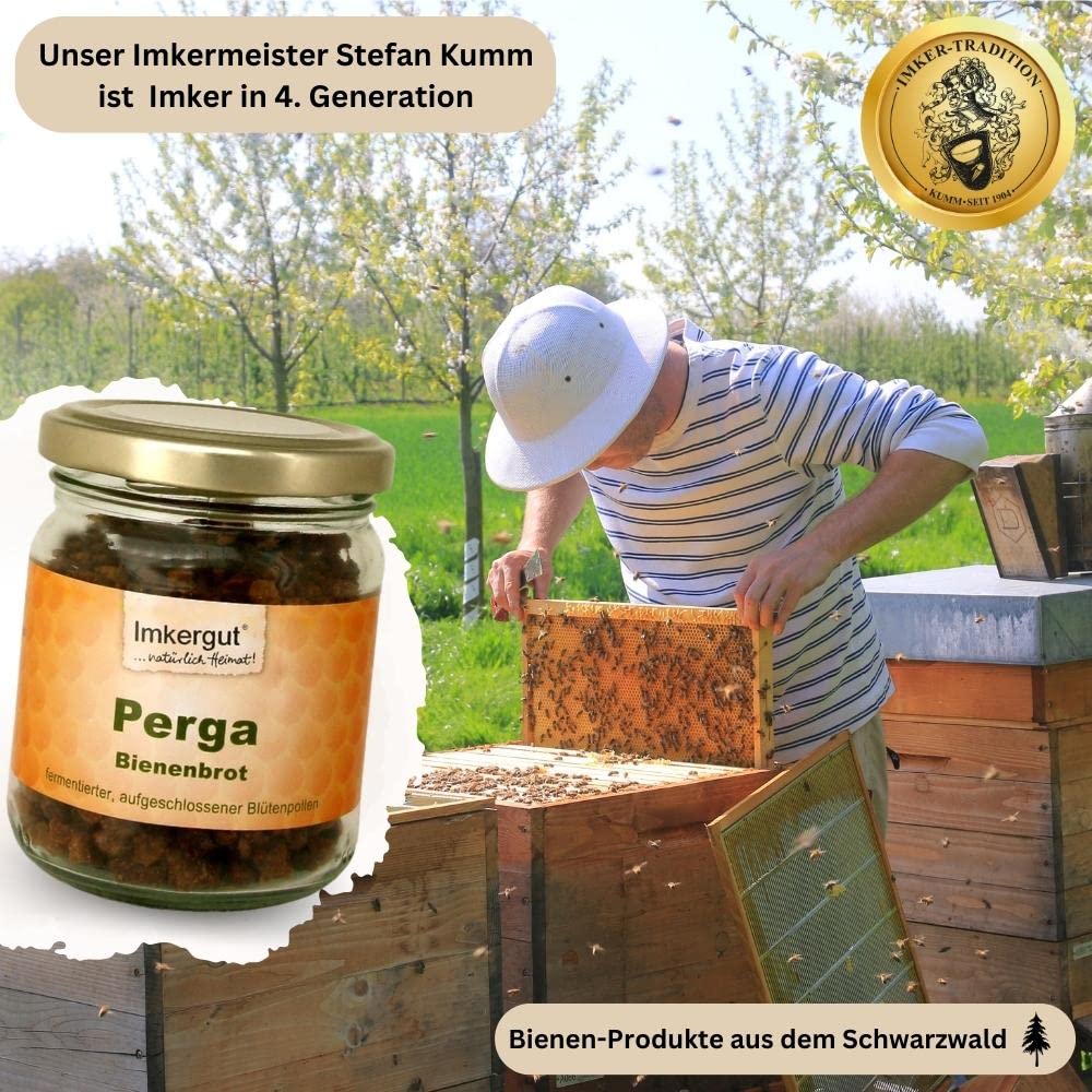 Pan de abeja Perga de apicultor | producto natural puro del apicultor | polen abierto | 100 g