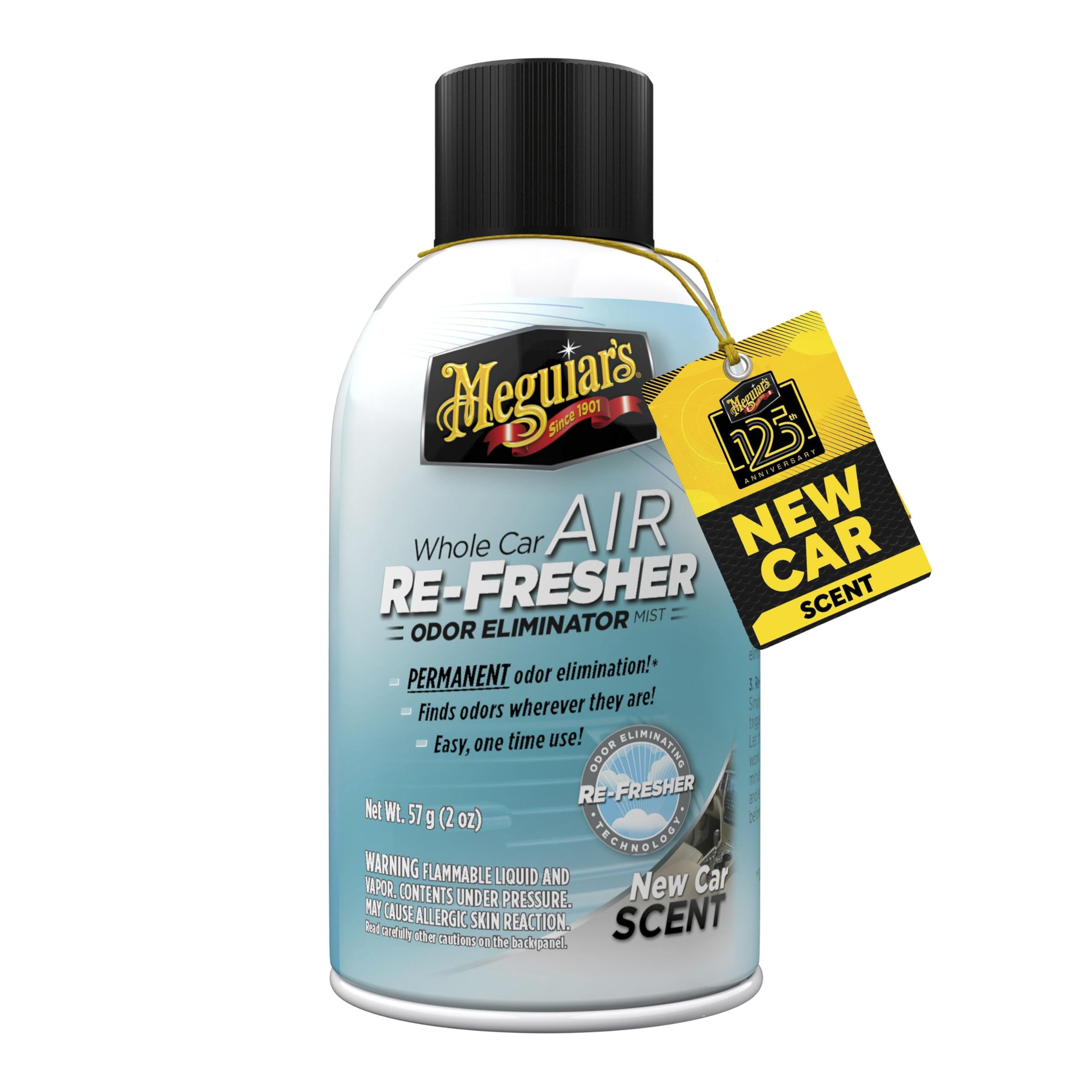 Meguiar's Meguiar's Whole Car Air Re-Fresher Odor Eliminator Mist — New Car Scent (G16402)