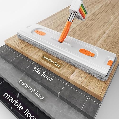 Miniatura 2 de Goodergear - Trapeador de mano Goodergear, trapeador plano grande y sistema de cubo, color azul, 4 trapeadores