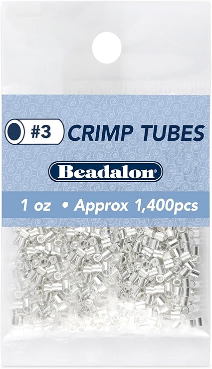 3mm Silver Plated Crimp Covers, Bag Of 24pcs
