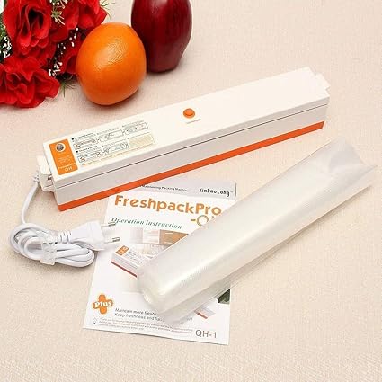 VENIVA Vacuum Fresh Pack Pro Packers Portable Mini Hand Vacuum Sealer for Home & Kitchen Maintaining Packing Machine with 10pcs Bags