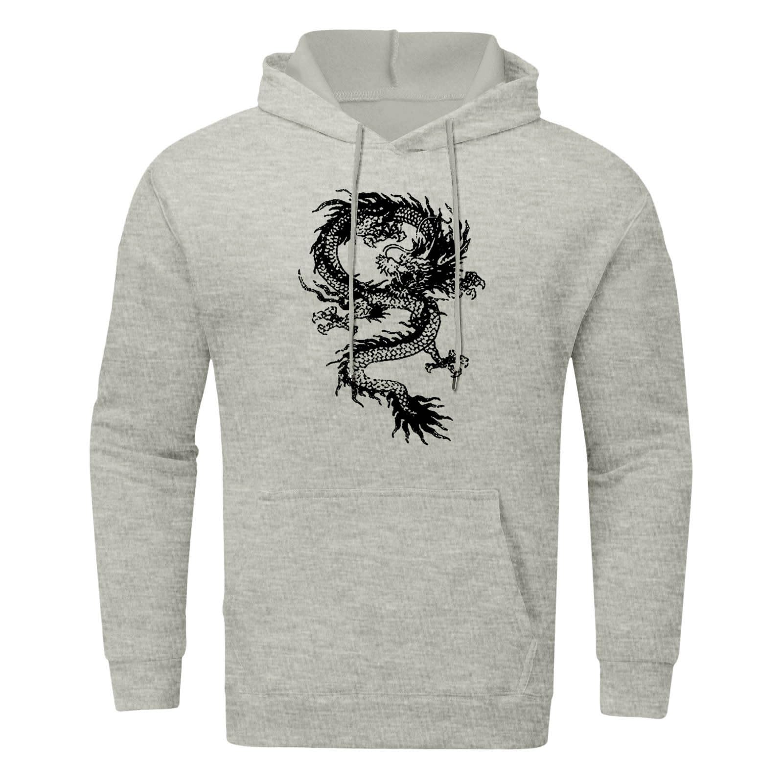Genérico Sudaderas con Capucha De Manga Larga para Hombre Sudaderas con Capucha para Hombre Jersey Suéter Sudadera Sudadera De Cuello Redondo Polar Peso Medio Talla Normal O Y Larga