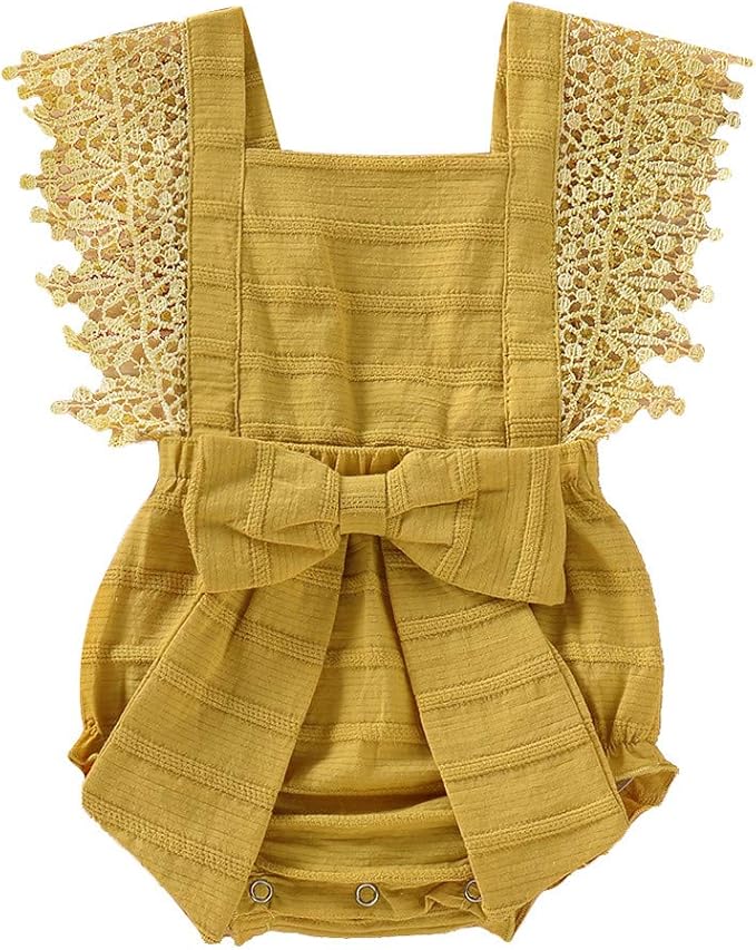 Amazon Co Jp かわいい ベビー服 0m 18m レース 無地 ノースリーブ 可愛い ちょう結び ロンパース お尻のズボン 男の子 女の子 新生児 カバーオール 連体服 赤ちゃん衣装服 春服 夏服 秋服 服 ファッション小物