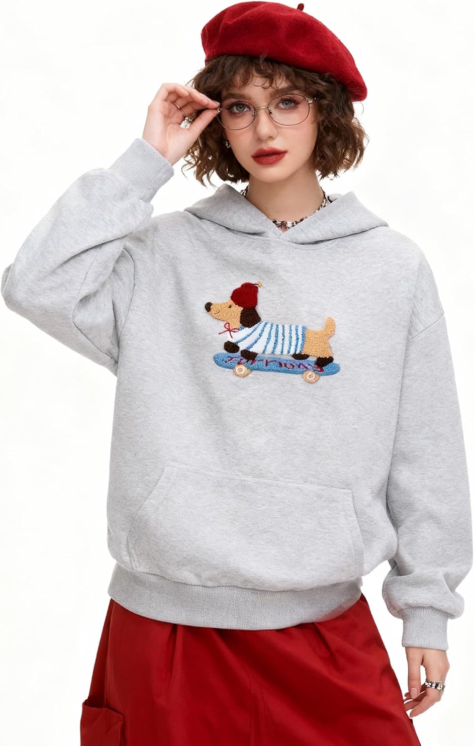 Novelty Hoodies for Women Men Loose Fit Y2k Hooded Sweatshirt Casual Unisex Long Sleeve Pullover Streetwear - Image 5
