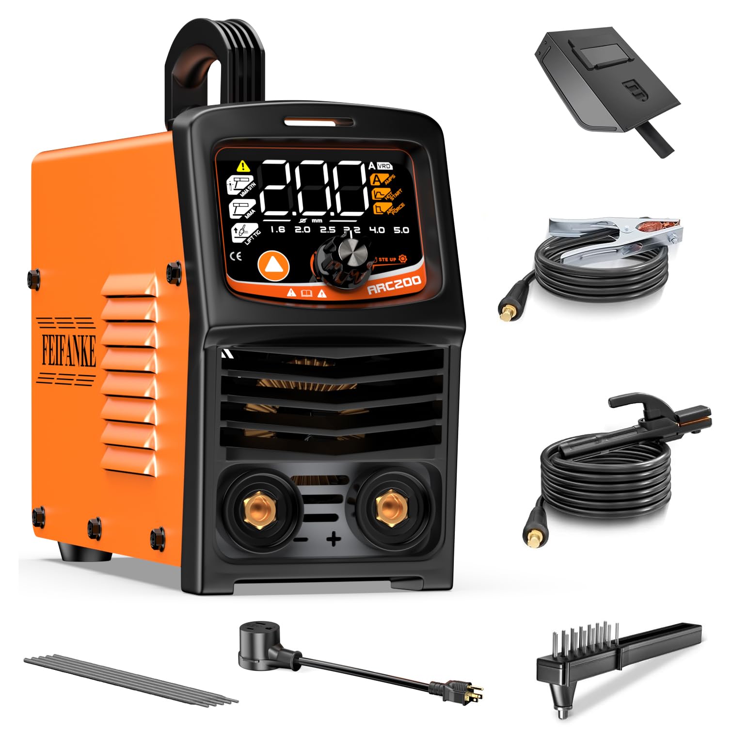 Amazon.co.jp: FEIFANKE 溶接機最大出力200A 100V 200V兼用アーク溶接 
