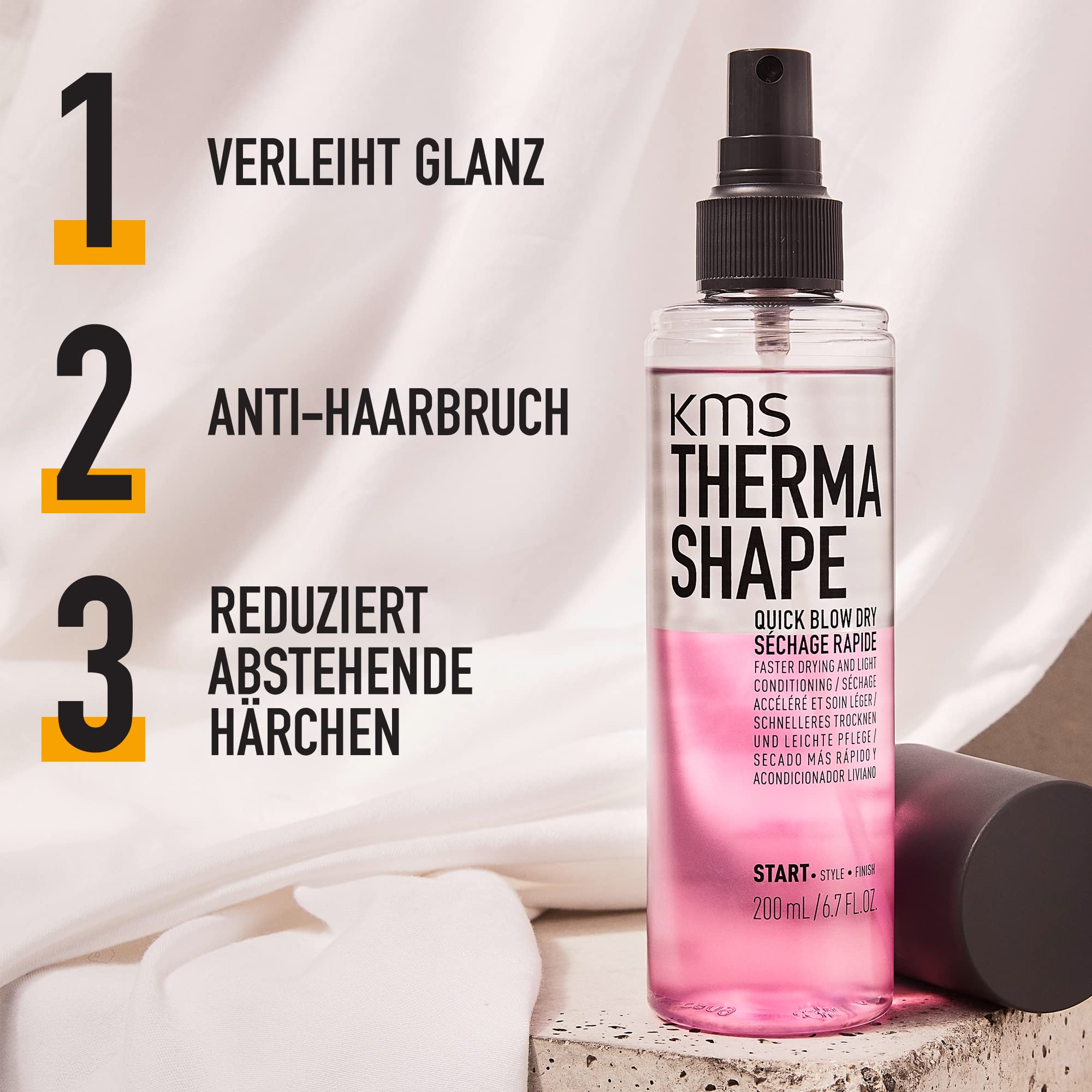 KMS THERMASHAPE Set – Schnelleres Föhnen, Hitzeschutz & Langanhaltendes Styling