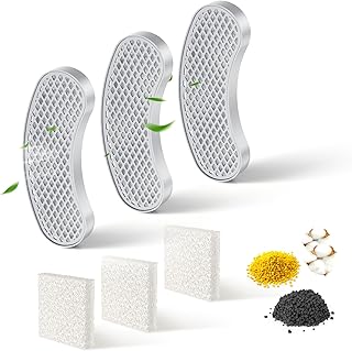3-Pack Filters Replacement & 3-Pack Pre-Filter Sponges for 9~12 Weeks Usage, Compatible with All