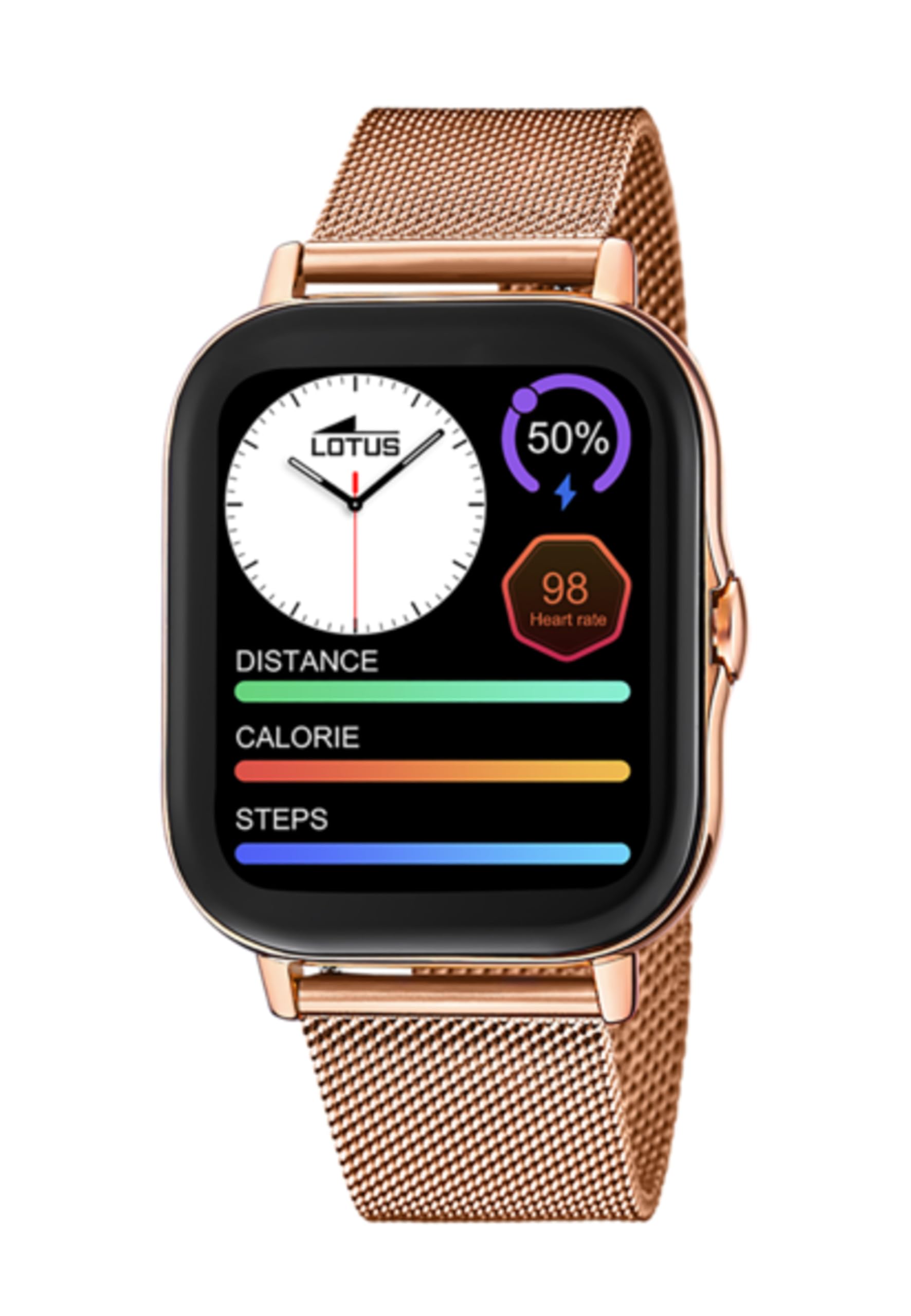 LOTUS Women's Watch 50045/1 Smartwatch Zinc Alloy Case Rose Stainless Steel Strap 316L Pink