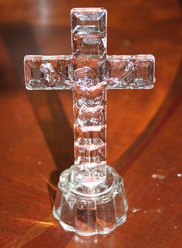 Miniatura 2 de Cruz religiosa de cristal de 5 pulgadas con luces LED