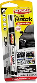 Luxcar - Caneta Retok Automotivo Tira Riscos - Cor Preta