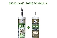 Vista 3 de GE Sealants & Adhesives GE5050 Advanced Silicone 2 Sellador, 10.1 onzas, gris metálico