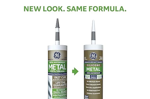 Miniatura 3 de GE Sealants & Adhesives GE5050 Advanced Silicone 2 Sellador, 10.1 onzas, gris metálico