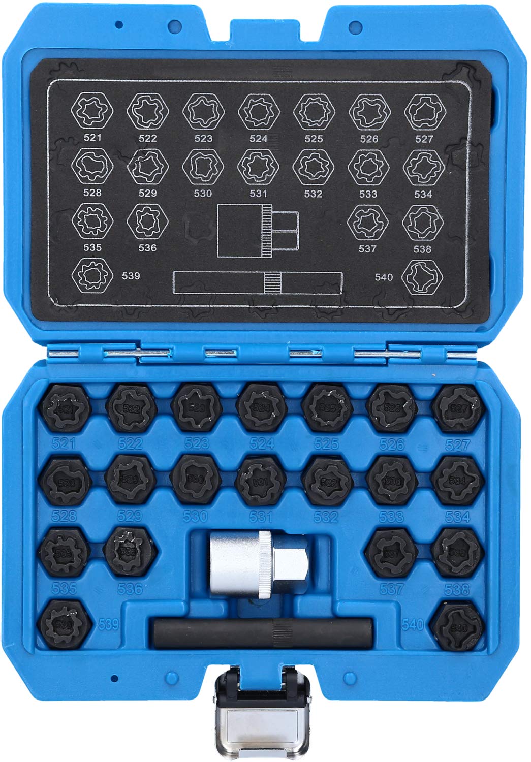 BRILLIANT TOOLS BT691390 Surtido de tornillos antirrobo para llantas para VW, 22 pzs [Powered by KS TOOLS]