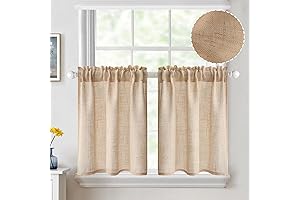 MIULEE Small Kitchen Curtains - Brighten Up Your Windows with Rustic Charm