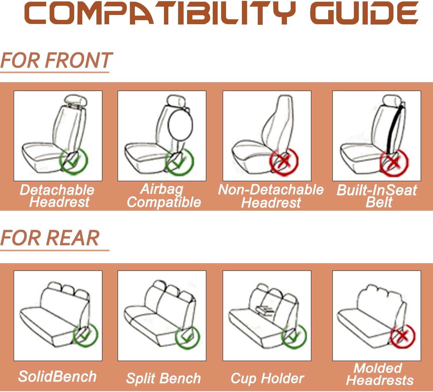 Front Set Car Seat Covers for Jeep Wrangler 1987-2024 Leather Seat Covers Waterproof Only Front Seats Car Seat Protectors Breathable Seat Cover Black&Blue(with 2 Pillows)