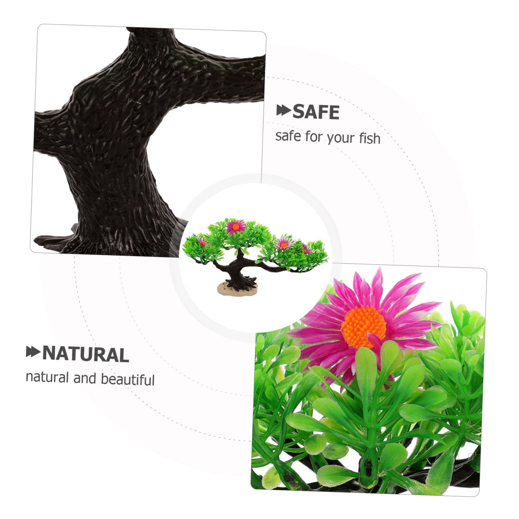 Toddmomy 5 Pièces Bonsaï Plante Aquatique Arbre Aquatique Arbre De Réservoir De Poissons Plastique Aquarium Artificiel