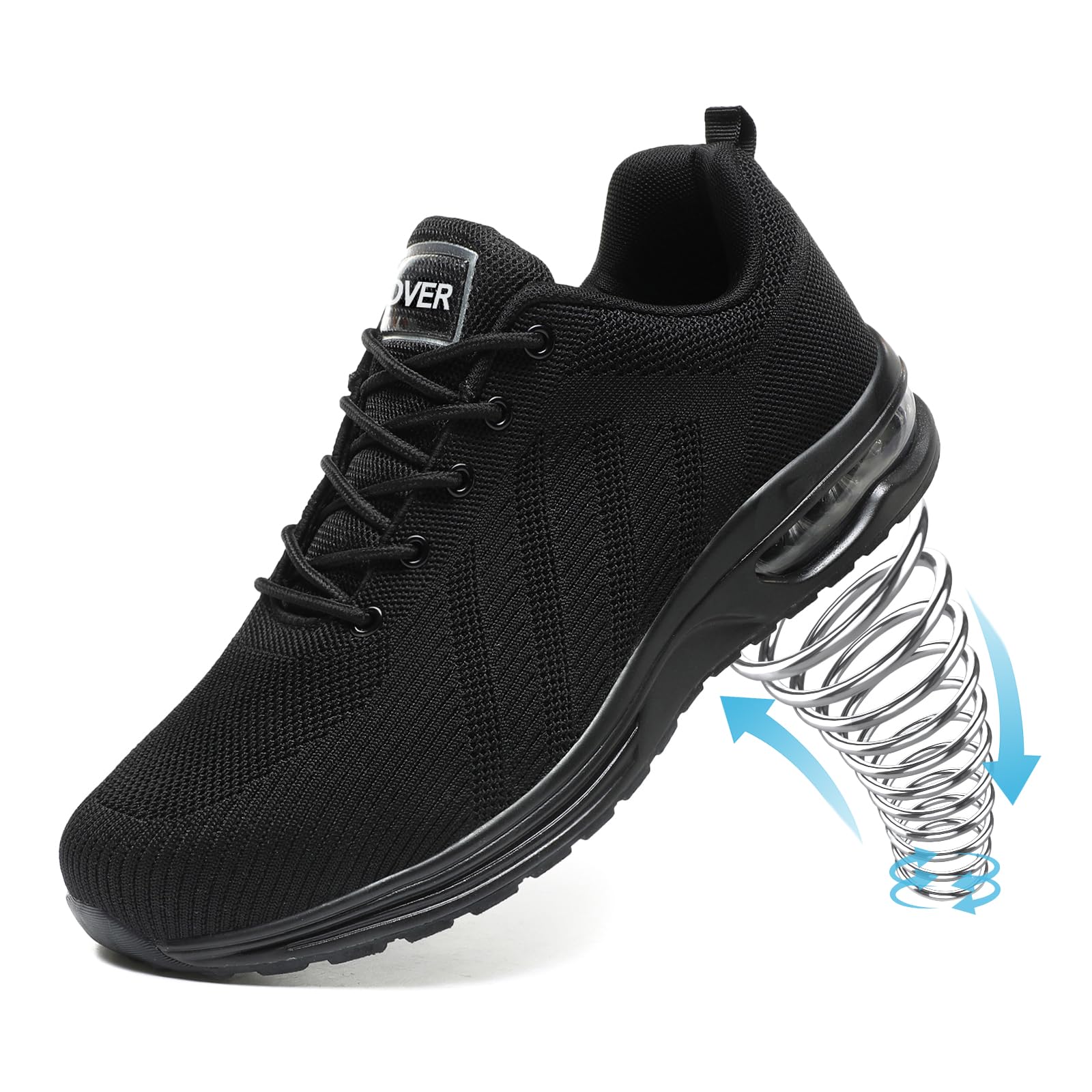 Bravover Chaussures de Sécurité Hommes Femme Embout Acier Chaussures Baskets de Secruite Légère Chaussure Travail Confortable Respirantes Chaussure de Chantier Antidérapantes