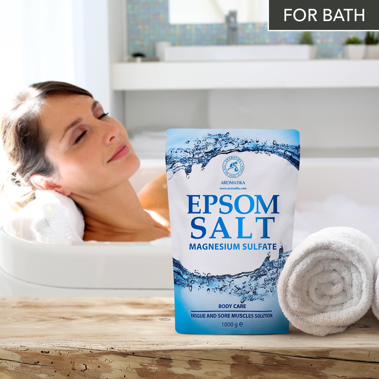 Sel D'Epsom Pur 250g - Sulfate De Magnésium Pour Bains Relaxants Et Spa