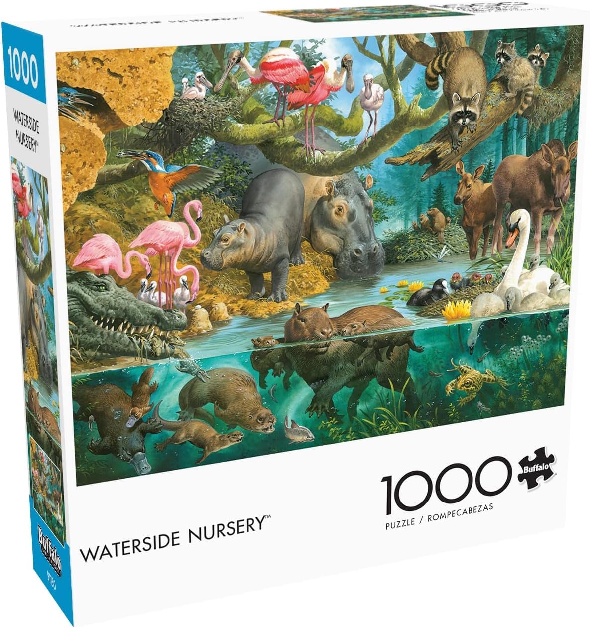 Buffalo Games - John Francis - Waterside Nursery - 1000 Piece Jigsaw Puzzle for Adults -Challenging Puzzle Perfect for Game Nights - Finished Size is 26.75 x 19.75