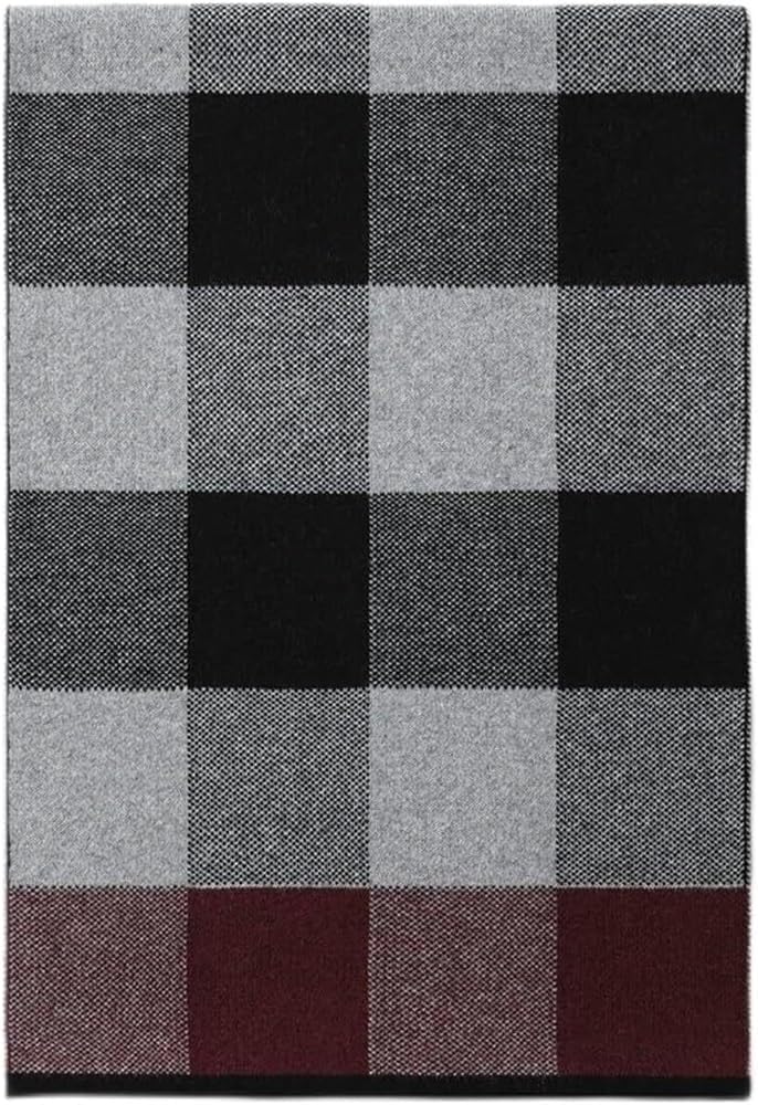 Men's Plaid Stripes Scarf Warm Soft for Business Leisure Travel Autumn Winter