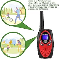 Vista 6 de Retevis RT628 Walkie Talkies para niños, juguetes de regalo para niños y niñas de 6 a 12 años, radio de 2 vías de largo alcance 22 canales VOX