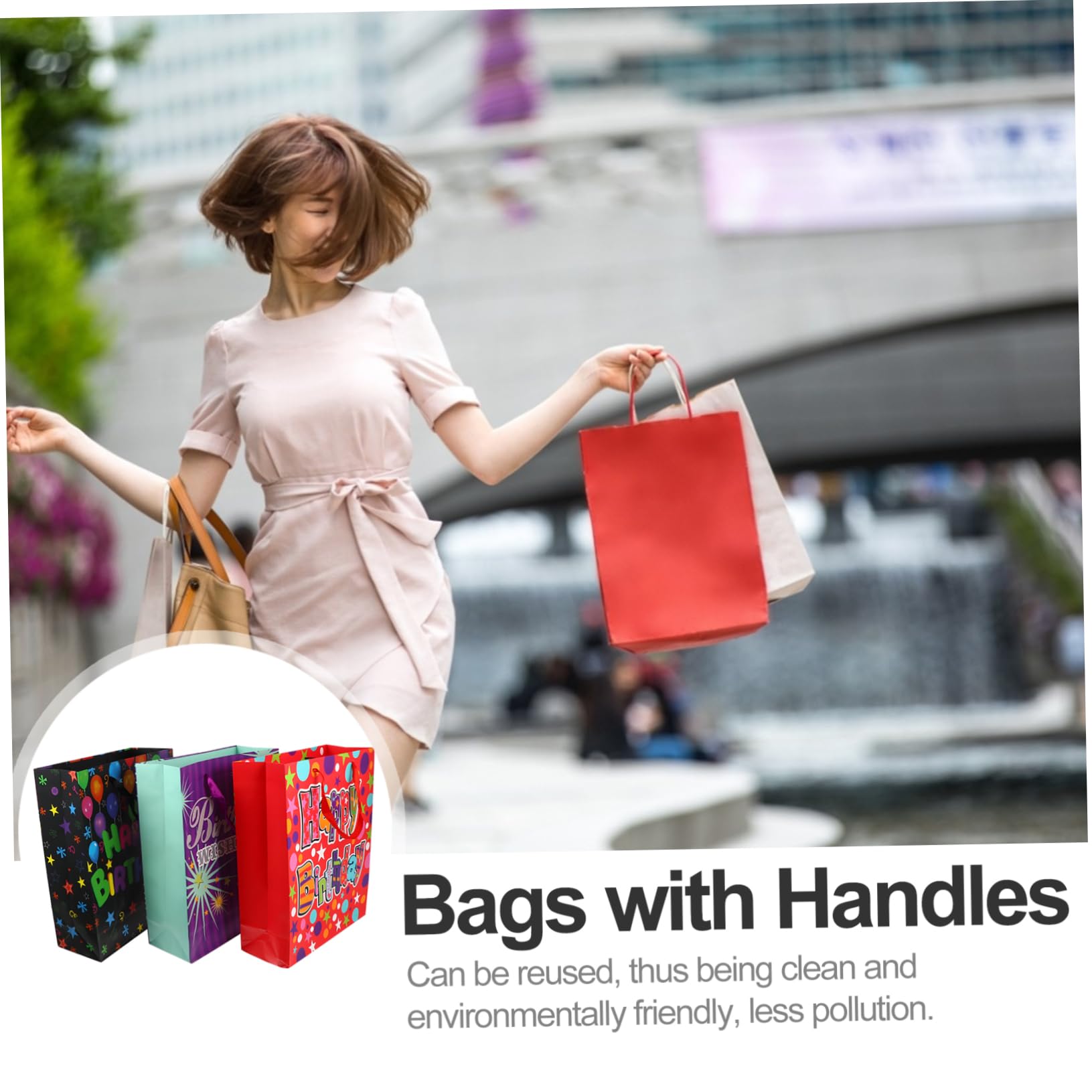 Healvian 12 Piezas Bolsas con Asas Diseño para Cumpleaños y Fiestas Aleatorio para y
