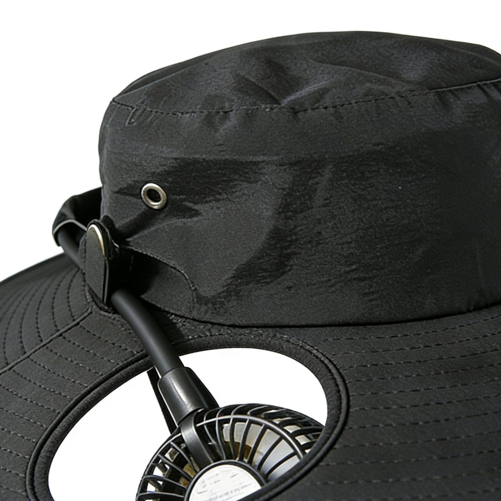 Générique Cappello Bucket – Cappelli a tesa larga con ricarica USB,Cappello da sole a bordo largo, per spiaggia, escursionismo, pesca, giardinaggio, viaggi, festival, estate