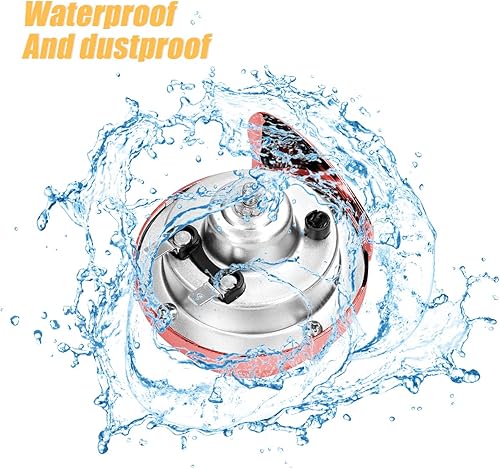 Vista 24 de 2 bocinas de tren súper ruidosas, caracol eléctrico de aire para automóvil, doble bocina, kit de repuesto de bocinas de aire impermeables de 12 V