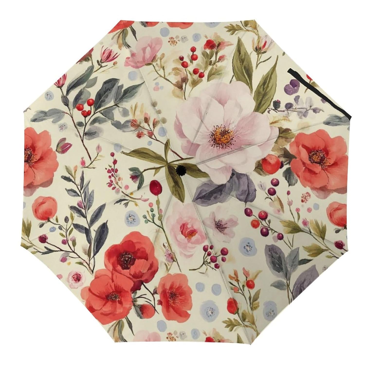 Skull Travel Umbrella Rock And Roll Skeleton Bone Windproof Compact Automatic Open Close Folding Rain Umbrellas Sugar Candy