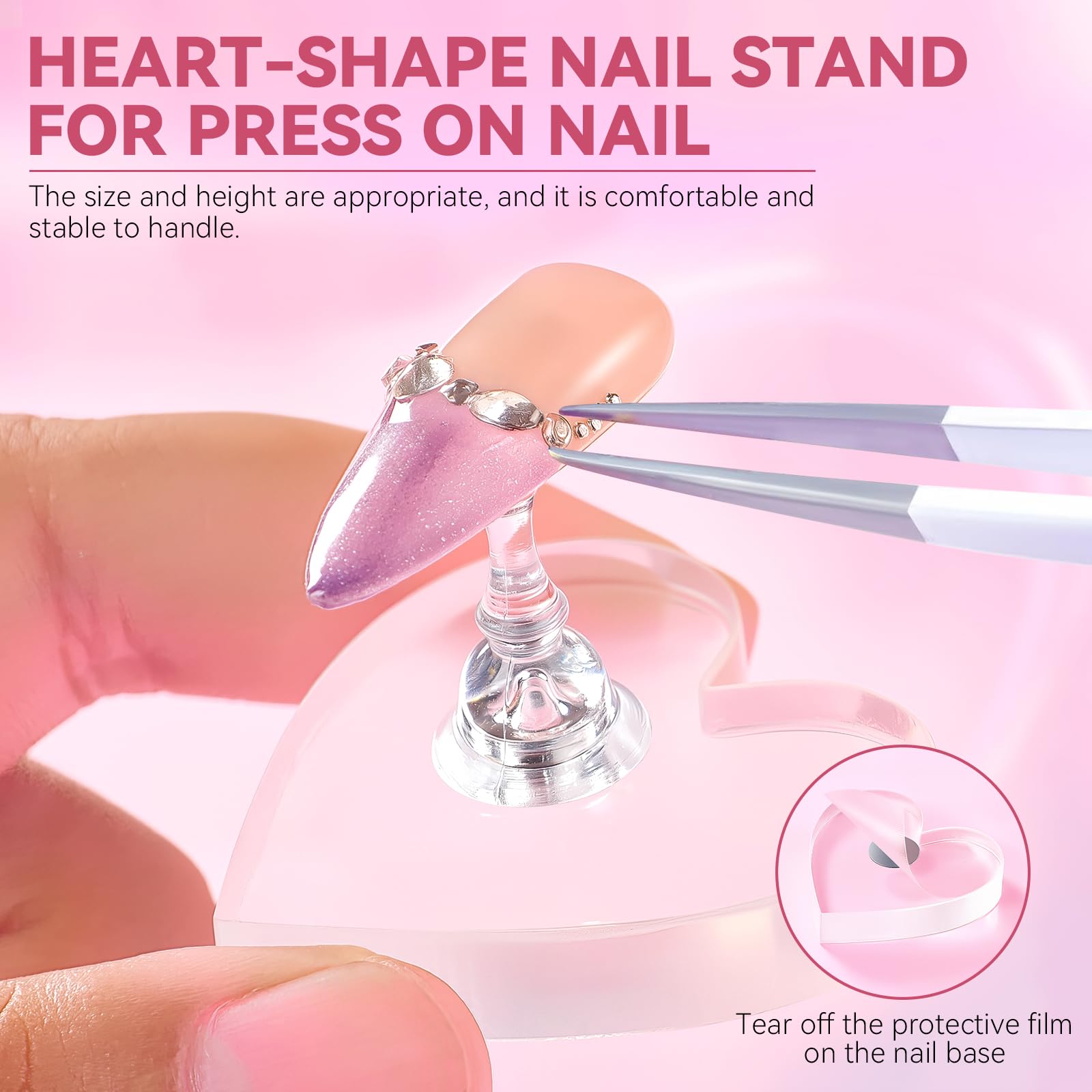 Press On Nail Stand - Display & Practice Your Art -2 Press On Nail Stand - Display & Practice Your Art -2