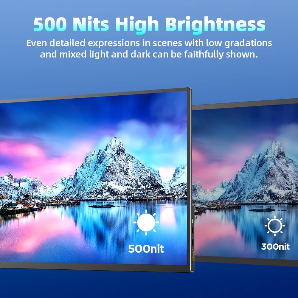UPERFECT Monitor Portatile 2K 16 Pollici, Display USB 2560 * 1600 Pixel 500 nit Alta Luminosità Schermo 1200:1 IPS Porta HDMI Tipo C per PC Laptop Telefono cellulare Switch Xbox PS4/5 UPERFECT Monitor Portatile 2K 16 Pollici, Display USB 2560 * 1600 Pixel 500 nit Alta Luminosità Schermo 1200:1 IPS Porta HDMI Tipo C per PC Laptop Telefono cellulare Switch Xbox PS4/5