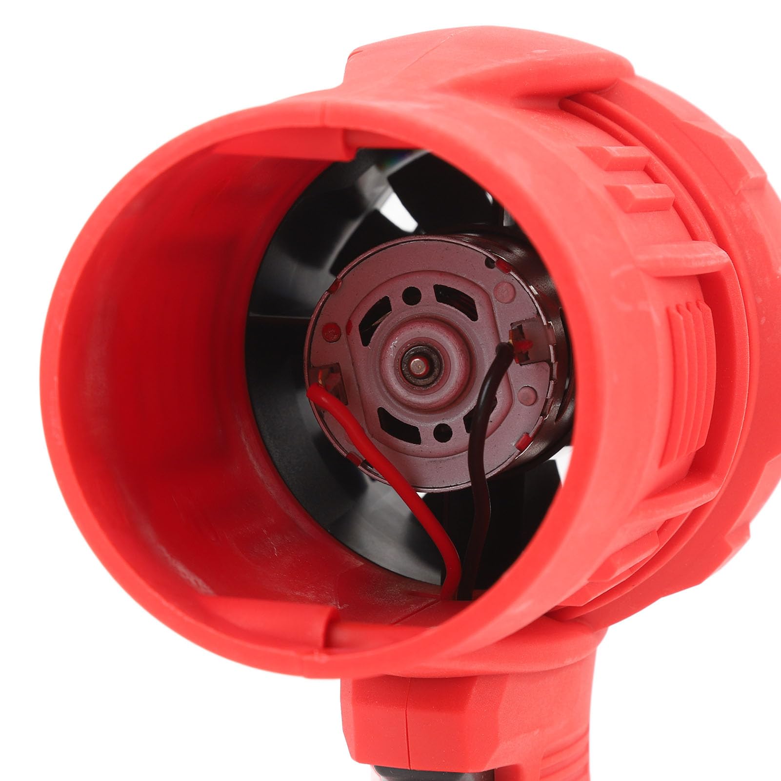 Jet Dry Blower 80mm Condotto Motore Brushless 130000 Giri/min Forte Mini Turbo Ventilatore Impermeabile per Auto all'aperto Casa Campeggio Pulizia Officina (Rossa)