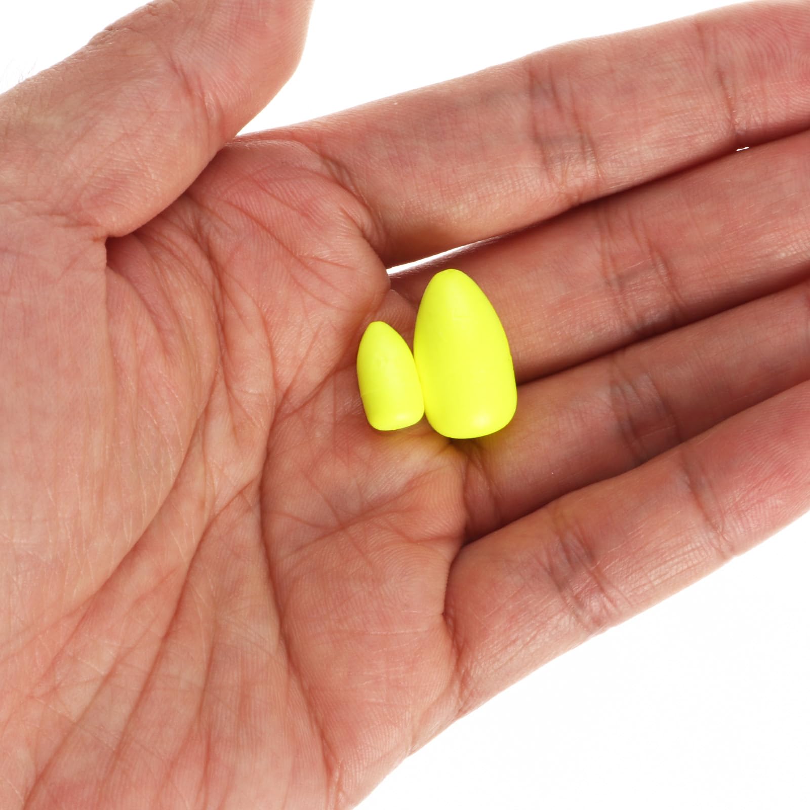 PATIKIL Fishing Foam Floats 0.5 Inch, 30Pcs Oval Snell Floats Fly Fishing Strike Indicator for Pompano Rig Trout Catfish Walleye Yellow - Image 4