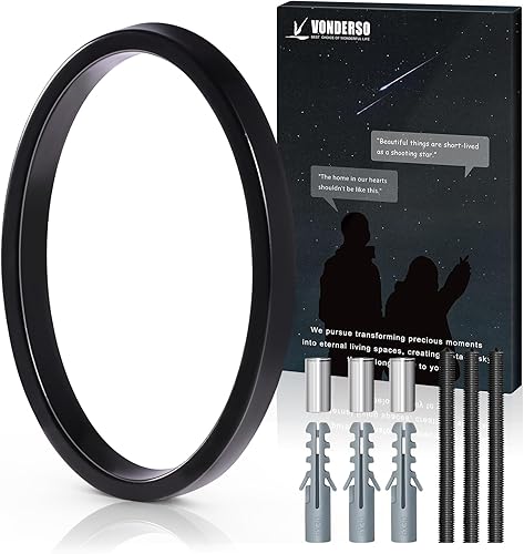 VONDERSO - Letrero de dirección flotante de 5 pulgadas para exteriores de metal negro moderno para patio, calle y buzón, números de dirección