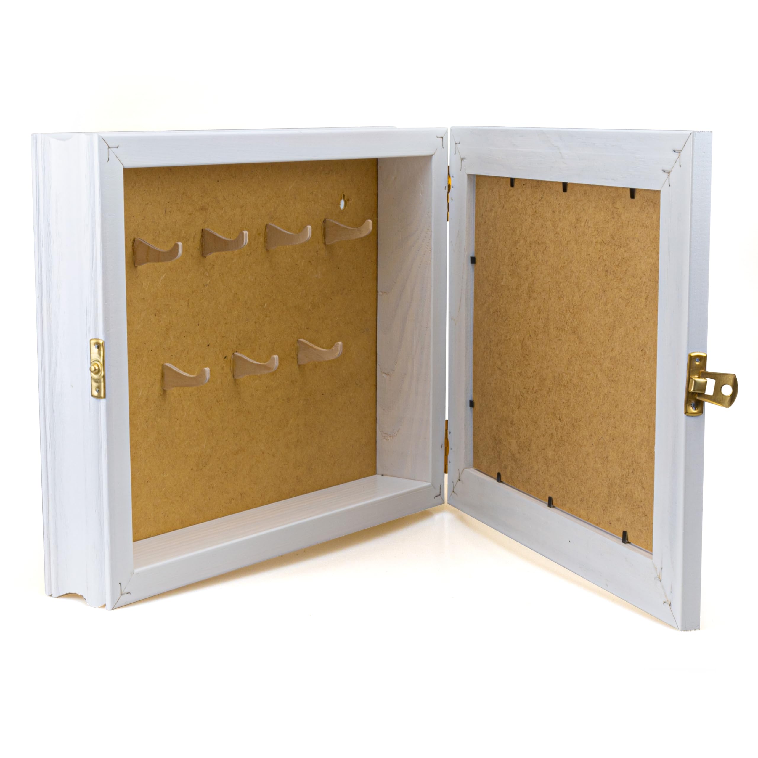 Armoire à clés Murale en Bois avec Porte-clés Style Vintage