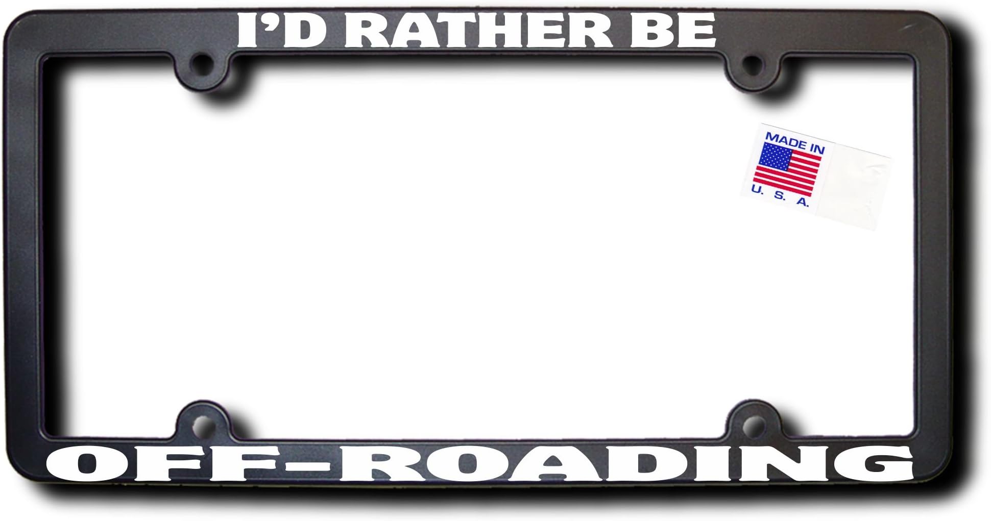 I'd Rather Be Off-Roading License Frame (v2)