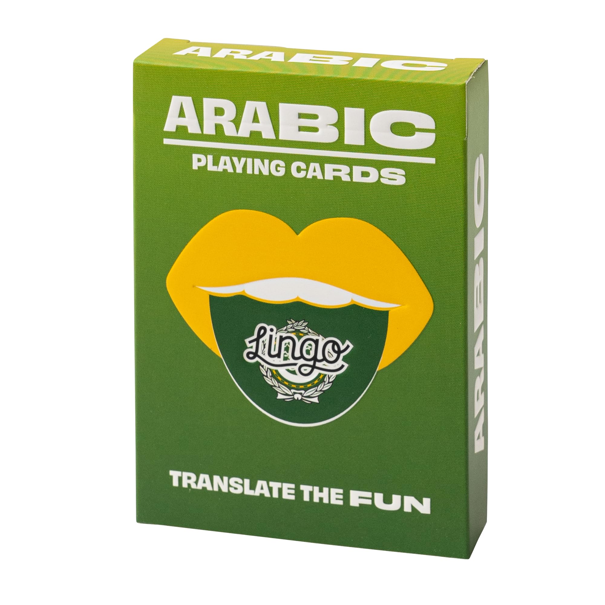 Arabic Lingo Playing Cards | Travel Flashcards | Learn Arabic Vocabulary in A Fun & Easy Way | 52 Essential Translations