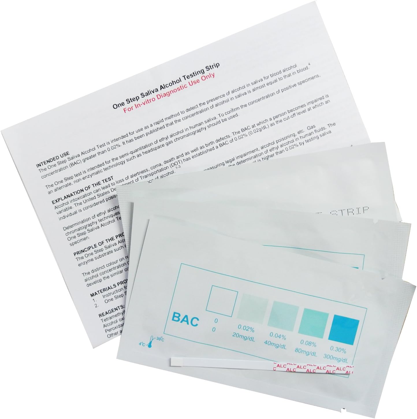 10 x Alcohol Test Strips in Saliva